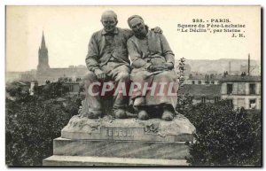 Old Postcard Paris Square Pere Lachaise The Decline by Steine