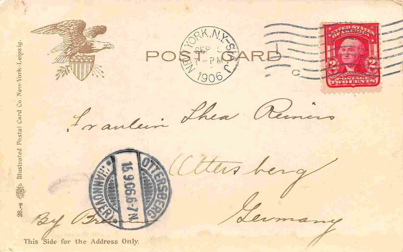 Hotel Kaaterskill Moonlight Night Catskill Mountains New York 1906 postcard