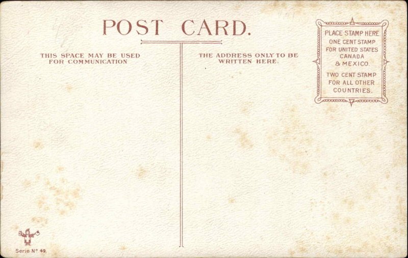 Antique Postcard DWIG How Can You Do It? Man Two Women Motor Car