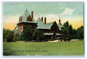 1907 Toledo State Hospital For Men Toledo Ohio OH Posted Antique Postcard