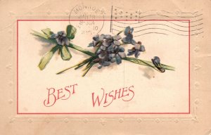 Vintage Postcard 1910'S Best Wishes Wishful Thoughts On A Special Occasion Greet