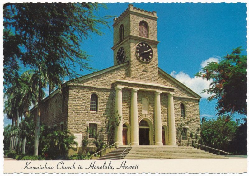 Kawaiahao Church in the Heart of Honolulu HI, Hawaii