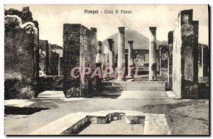 Old Postcard Pompei Casa di Pansa