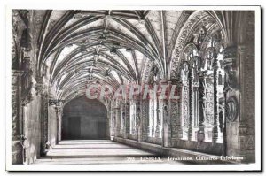 Postcard Modern Lisboa Jeronimos Claustros inferiores