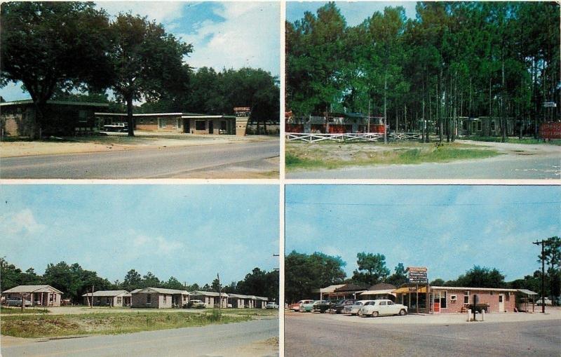 Panama City FL~Brannings Motel~Apts~Trailer Court~Food Store~1950s Cars 