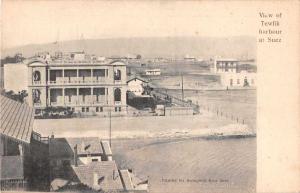 Suez Canal Egypt Tewfik Harbour Scenic View Antique Postcard J50157