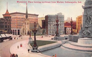 Monument Place looking Northeast - Indianapolis, Indiana IN