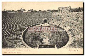 Postcard Old Verona dell Interno Anfiteatro Arena