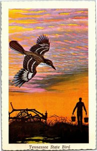 Mocking Bird, Tennessee State Bird Artist Ken Haag Postcard B63