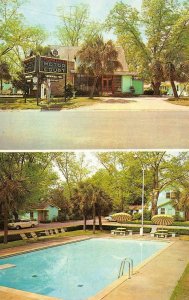 Georgia GA  THOMASVILLE MOTOR COURT~CA Powell  POOL  Roadside Motel  Postcard