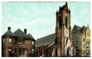 Pennsylvania Scranton , St. Lukes Church and Throop Memorial Building