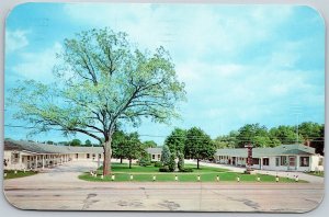 Vtg Niles Michigan MI Dixie Villa Motel 1960s View Postcard