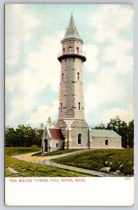 Fall River Massachusetts~Water Tower~Cat Walk on Top~c1910 Postcard