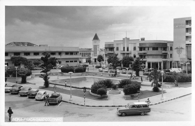 Beira Mozambique Prace Gago Coutinho Street Scene Real Photo Postcard JJ649632