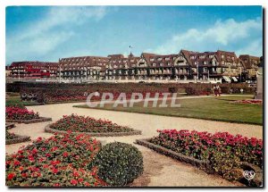 Modern Postcard Deauville Calvados Beach smells the Hotel Normandie