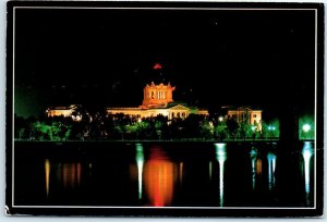 M-39402 Night Lights Saskatchewan Legislative Building Regina Canada