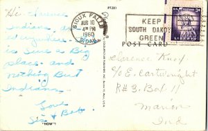 1960 HOW! Native American Indian Vintage Standard View Postcard