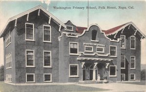 J31/ Napa California Postcard c1910 Washington Primary School Polk St 362