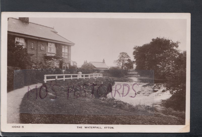 Yorkshire Postcard - The Waterfall, Ayton     HM603