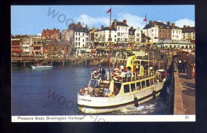f2324 - Pleasure Cruise Ferry - Flamborian at Bridlington Harbour - postcard