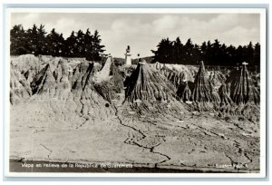 1934 Relief Map of the Republic of Guatemala CA Vintage RPPC Photo Postcard