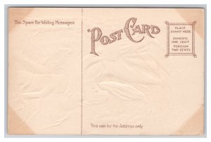 VIII Commandment Thou Shalt Not Steal Religious Embossed Postcard