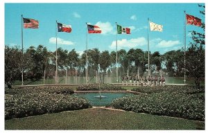 Star Mall & Dancing Waters Six Flags Texas Dallas Fort Worth Postcard-