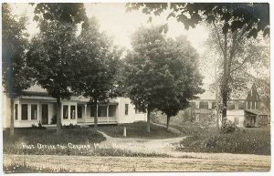 North Chesterville ME  Post Office Carding Mill RPPC Real Photo Postcard