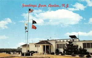 AVALON, NJ New Jersey  AVALON YACHT CLUB  Cape May County  c1960's Postcard