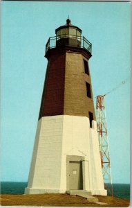 Point Judith Lighthouse Narragansett RI Vintage Postcard F51