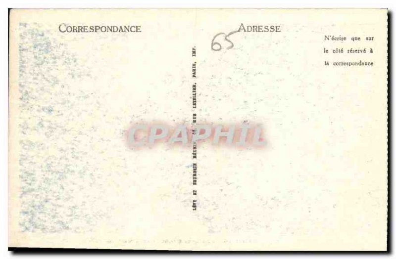 Postcard Old Approx Cauterets Cascade Bridge of Spain