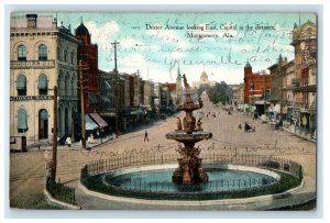 1912 Dexter Avenue State Capitol Montgomery Alabama AL Bird's Eye View Postcard
