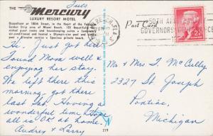 Mercury Resort Motel Miami Beach FL Florida Pool Multiview c1958 Postcard D83