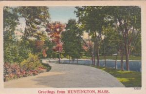 Massachusetts Greetings From Huntington 1948