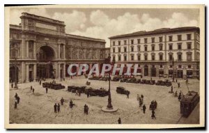 Old Postcard Firenze Piazza Vittorio Emanuele