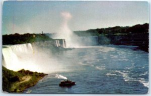 M-44640 A Panorama View of the Niagara & its Two Great Falls Center of Rainbo...