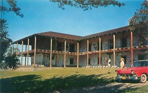 California Vallejo's Petaluma Adobe, Red Car  1960s Chrome Postcard Unused