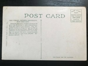 Vintage Postcard 1915-1930 Library Columbia University New York City 
