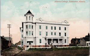 Alberta College Edmonton AB Alta c1909 Valentine Sons Postcard H31