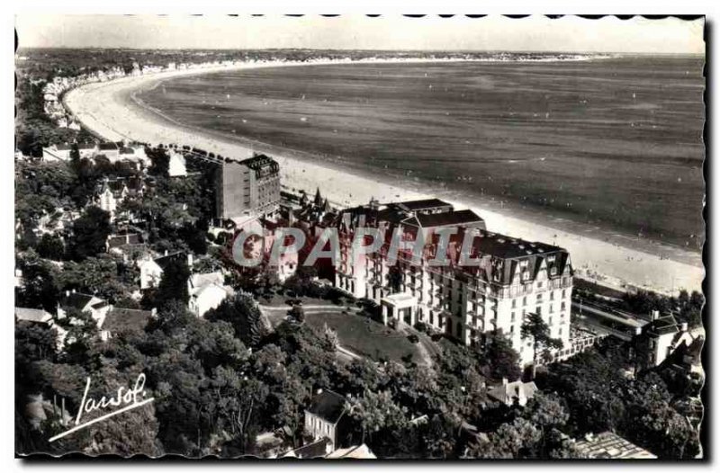 Old Postcard La Baule Loire Atlantique Panoramic Bay Hotel Hermitage