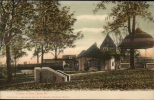 Bath ME Corner in Park c1910 Postcard