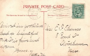 Vintage Postcard 1908 St. John Falls Slack Water New Brunswick Canada CAN