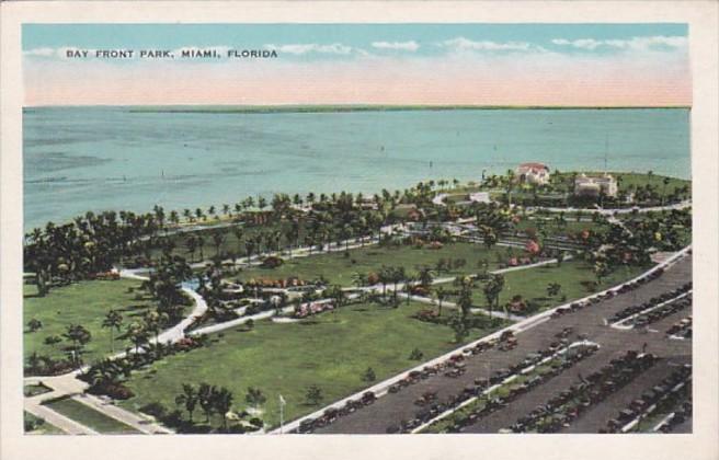 Florida Miami Aerial View Bay Front Park