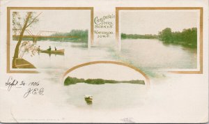 Waterloo IA Iowa Chautauque Park c1906 Stewart Simmons Postcard F88 *as is