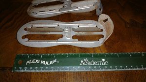 Vintage Strap on Ice Skate Blades made by Arco