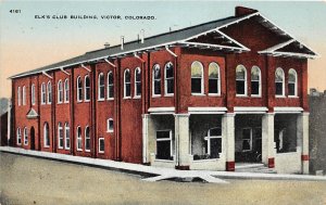 F86/ Victor Colorado Postcard c1910 Elks Club Building