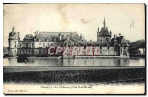 Old Postcard Chantilly Chateau Cote Sud Ouest