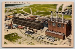 Steam Power Plant Oak Ridge Tennessee TN Atomic Bomb Factory Postcard K43