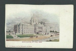 Ca 1906 PPC St Paul MN State Capitol UDB Mint