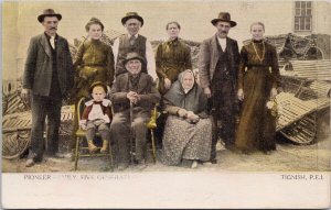 Tignish PEI Pioneer Family Five Generations Prince Edward Island PE Postcard H26